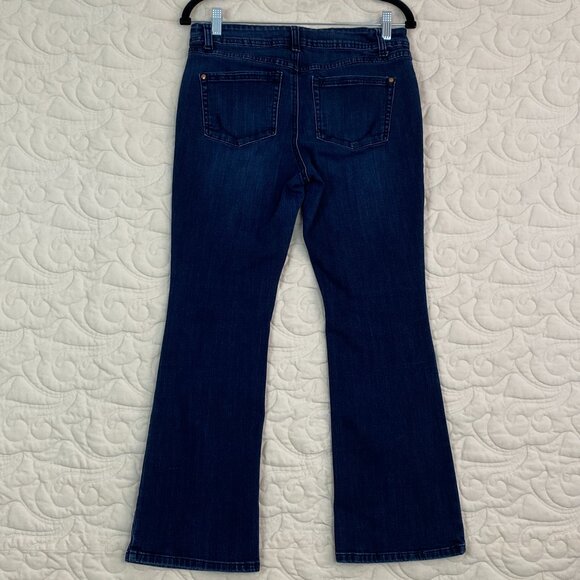 INC Denim Blue Jeans Boot Leg Regular Fit Short Size 8PS - Picture 3 of 10